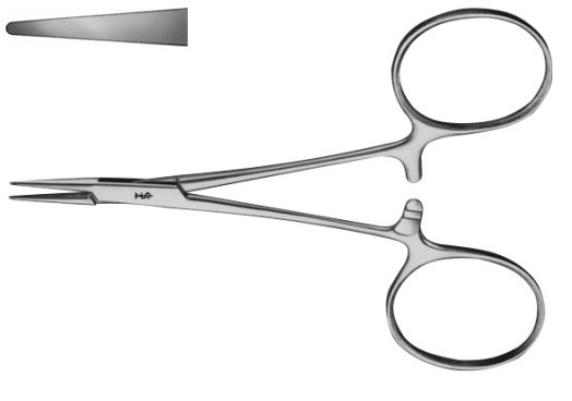 AE-BJ002R, LIGATURE FORCEPS STRAIGHT, SMOOTH JAW 	95 mm, 3 3/4" 