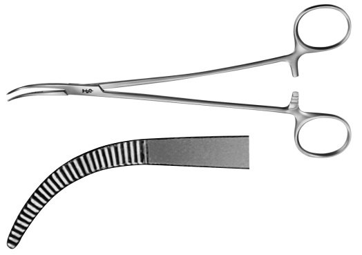 AE-BJ015R, DISSECTING FORCEPS S-SHAPED, DELICATE 	185 mm, 7 1/4" 