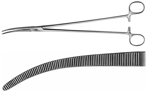 AE-BJ047R, ZENKER DISSECTING FORCEPS 	CURVED 	300 mm, 12" 