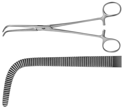 AE-BJ051R, WIKSTRÖM DISSECTING FORCEPS 	CURVED 	205 mm, 8" 