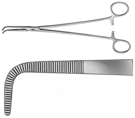 AE-BJ057R, KANTROWITZ DISSECTING FORCEPS 	CURVED 	200 mm, 8" 