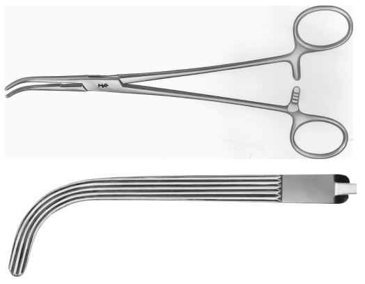 AE-BJ068R, LAHEY DISSECTING FORCEPS 	CURVED 	230 mm, 9" 