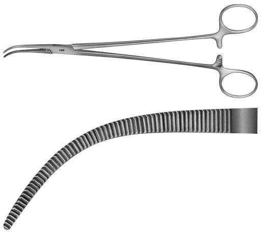 AE-BJ082R, OVERHOLT DISSECTING FORCEPS 	FINE PATTERN, FIGURE 2 	220 mm, 8 3/4" 
