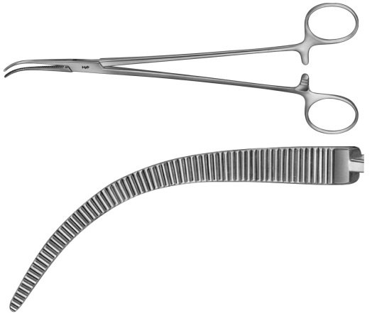 AE-BJ114R, OVERHOLT DISSECTING FORCEPS 	FINE PATTERN, FIGUR 4 	270 mm, 10 3/4"