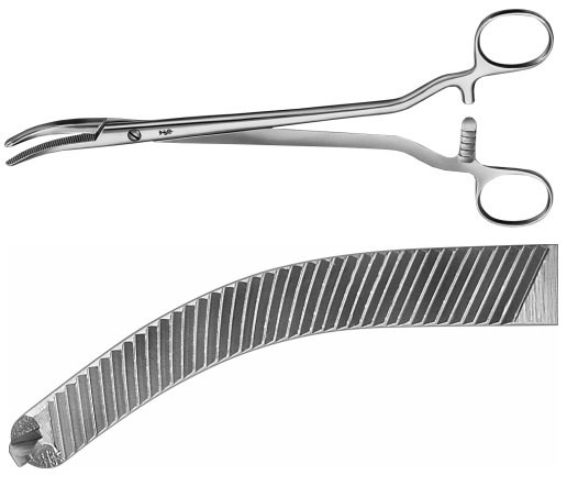 AE-BJ515R, WERTHEIM HYSTERECTOMY FORCEPS  	350 mm, 14" 