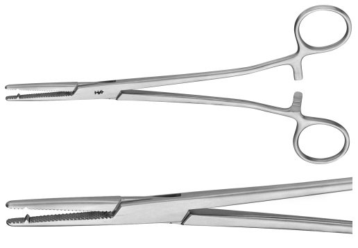 AE-BJ524R, HEANEY-REZEK PERITONEUM AND HYSTERECTOMY FORCEPS 	 	210 mm, 8 1/4" 