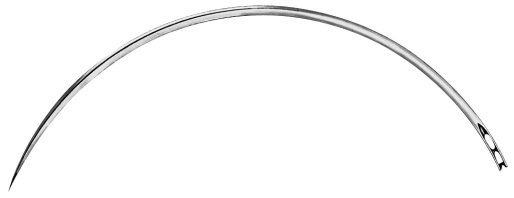 AE-BL098N, NEEDLE 	FIG. 000, CUTTING TO THE INNER SIDE, 1,60 x 102 MM, PAK = PACKAGE OF 12 PIECES 