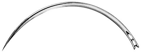 AE-BL107N, NEEDLE 	FIG. 7, CUTTING TO THE INNER SIDE, 1,10 x 50 MM, PAK = PACKAGE OF 12 PIECES