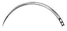 AE-BL602N, NEEDLE 	FIG. 2, CUTTING TO THE INNER SIDE, 0,60 x 24 MM, EYE NEEDLE 