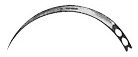 AE-BL605N, NEEDLE FIG. 5, CUTTING TO THE INNER SIDE, 0,60 x 12 MM, EYE NEEDLE 