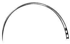 AE-BL612N, NEEDLE 	FIG. 2, CUTTING TO THE INNER SIDE, 0,60 x 24 MM, EYE NEEDLE 