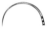 AE-BL613N, NEEDLE FIG. 3, CUTTING TO THE INNER SIDE, 0,60 x 19 MM, EYE NEEDLE 