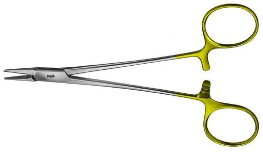 AE-BM013R, BABY-CRILE-WOOD 	DUROGRIP NEEDLEHOLDER 	RECOMMENDED FOR SUTURE MATERIAL 4/0 - 6/0 	150 mm, 6" 