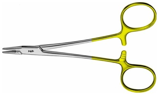 AE-BM014R, WEBSTER 	DUROGRIP NEEDLEHOLDER 	SMOOTH JAW, RECOMMENDED FOR SUTURE MATERIAL 9/0 - 11/0 	125 mm, 5" 