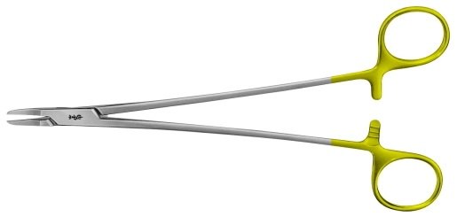 AE-BM044R, RYDER 	DUROGRIP NEEDLEHOLDER 	RECOMMENDED FOR SUTURE MATERIAL 4/0 - 6/0 	135 mm, 5 1/4" 