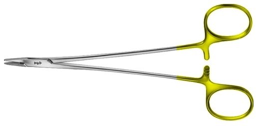AE-BM064R, DE BAKEY DUROGRIP NEEDLEHOLDER VERY DELICATE, RECOMMENDED FOR SUTURE MATERIAL 6/0 - 10/0 210 mm, 8 1/4"