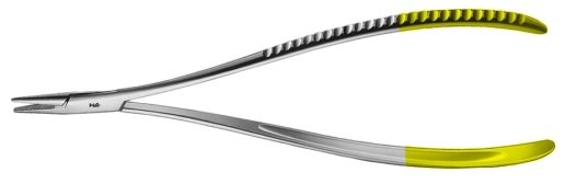 AE-BM186R, TOENNIS 	DUROGRIP NEEDLEHOLDER 	ELASTIC PATTERN, RECOMMENDED FOR SUTURE MATERIAL UP TO 3/0 	180 mm, 7"