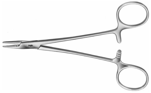 AE-BM218R, CRILE- WOOD NEEDLE HOLDER 	FINE PATTERN 	150 mm, 6"