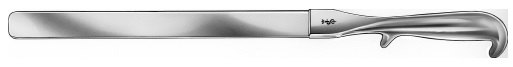 AE-BT773R, INTESTINAL SPATULA 	MALLEABLE, 30 MM 	410 mm, 16"