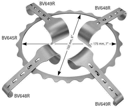 AE-BV648R, DENNIS-BROWNE 	ABDOMINAL RETRACTOR 	2 BLADES ONLY, 40 x 30 MM