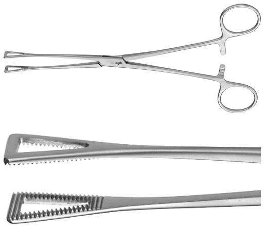 AE-EA037R, PENNINGTON 	INTESTINAL GRASPING FORCEPS 	 	200 mm, 8" 