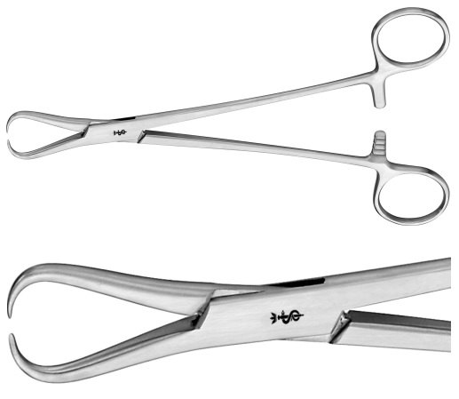 AE-EO106R, ADAIR 	UTERINE TENACULUM FORCEPS 	STRAIGHT 	190 mm, 7 1/2" 