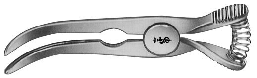 AE-FB353R, DE BAKEY 	ATRAUMATA BULLDOG CLAMP 	CURVED, JAW LENGTH 27 MM