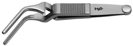 AE-FB365R, ATRAUMATA - ATRAUMATIC MICRO BULLDOG CLAMP 	ANGLED 55°, JAW LENGTH 14 MM, 1/2 	50 mm, 2" 