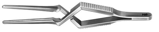 AE-FB420R, DE BAKEY 	ATRAUMATA BULLDOG CLAMP 	STRAIGHT, JAW LENGTH 25 MM, 1 	80 mm, 3 1/8"