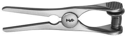 AE-FB432R, GLOVER 	ATRAUMATA BULLDOG CLAMP 	STRAIGHT, JAW LENGTH 33 MM, 1 3/8 	68 mm, 2 3/4"