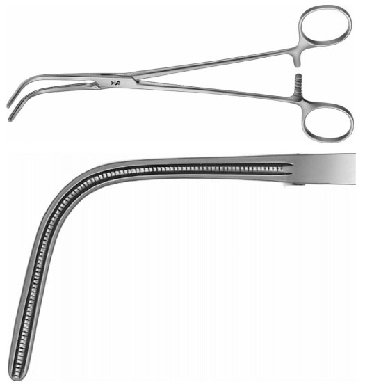 AE-FB496R, DE BAKEY-MC QUIGG-MIXTER ATRAUMATA VASCULAR CLAMP 	70 MM 	210 mm, 8 1/4" 