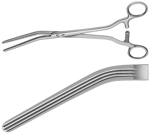 AE-FB956R, DICK ATRAUMATA VASCULAR CLAMP PRESSURE CLAMP 255 mm, 10"