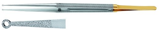 AE-FM053R, MICRO RING FORCEPS 	DIAMETER OF RING 2,5 MM 	180 mm, 7" 