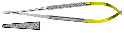 AE-FM276R, DIADUST MICRO NEEDLE HOLDER streamline 210 mm, 8 1/4" 