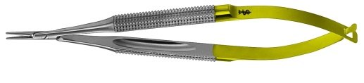 AE-FM526R, DIADUST MICRO NEEDLE HOLDER 	ROUND HANDLE, WITHOUT CATCH, RECOMMENDED FOR SUTURE MATERIAL 7/0 AND SMALLER 	185 mm, 7 1/4"