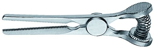 AE-MB738R, COOLEY 	ATRAUMATIC BULLDOG CLAMP 	JAW LENGTH 30 MM 	65 mm, 2 1/2" 