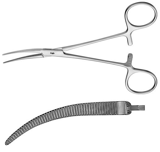 AE-MD465R, COLLER 	ARTERY FORCEPS 	CURVED 	140 mm, 5 1/2" 