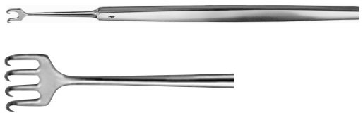 AE-OA337R, ROLLET 	ROLLET IRIS HOOK, SHARP 	4-PRONGS, SHARP