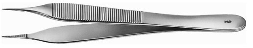 AE-BD220R, MICRO-ADSON 	DISSECTING FORCEPS 	WITH PLATEAU 	120 mm, 4 3/4" 