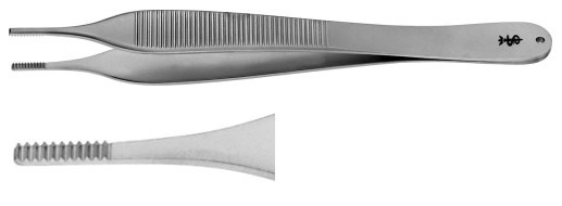 AE-BD225R, HUDSON 	DELICATE DISSECTING FORCEPS 	 	125 mm, 5" 