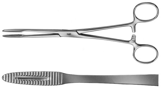 AE-BF046R, GROSS SPONGE FORCEPS STRAIGHT 200 mm, 8"