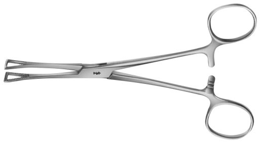 AE-BH902R, PENNINGTON INTESTINAL GRASPING FORCEPS TRIANGLE SHAPED 155 mm, 6"