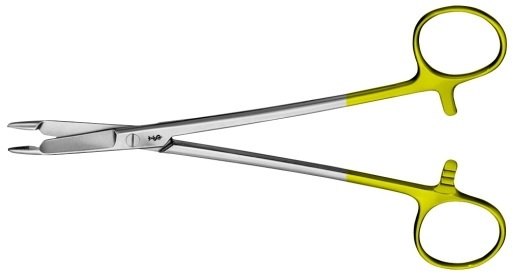 AE-BM124R, HEGAR-OLSEN 	DUROGRIP NEEDLEHOLDER 	with scissors 	165 mm, 6 1/2"