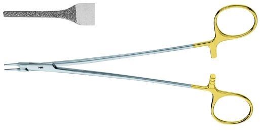 AE-BM328R, RYDER DIADUST NEEDLE HOLDER RECOMMENDED FOR SUTURE MATERIAL 5/0 AND SMALLER 250 mm, 10"