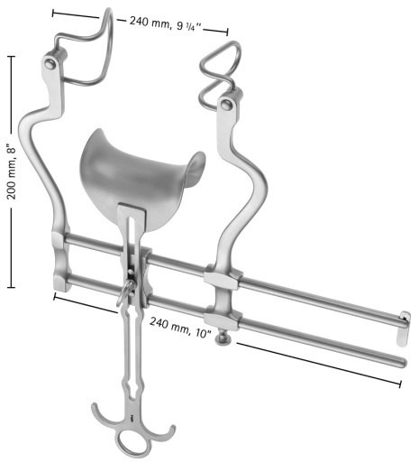 AE-BV636R, BALFOUR 	ABDOMINAL RETRACTOR 	COMPLETE 