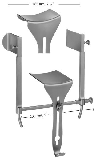 AE-BV640R, GOLIGHER 	ABDOMINAL RETRACTOR 	consisting of spreader, 2 center blades and 2 pairs of lateral blades 