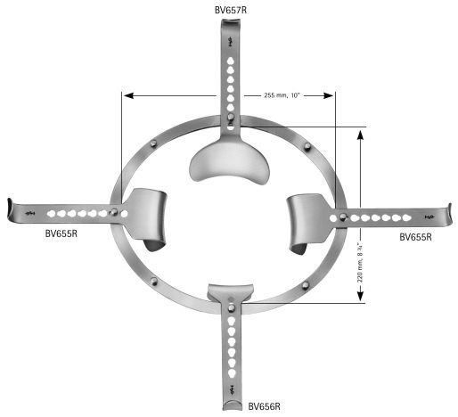 AE-BV656R, SEMM 	RETRACTOR BLADE 	 	53 x 54 mm 
