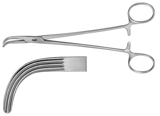 AE-EB001R, LOWER GALL DUCT FORCEPS 	 	180 mm, 7" 
