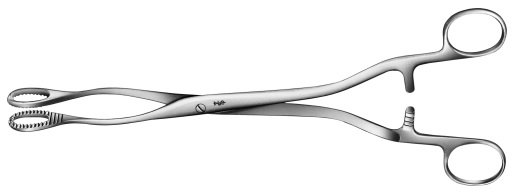 AE-EO310R, HEYWOOD-SMITH SPONGE HOLDING-, ORGAN- AND TISSUE GRASPING FORCEPS STRAIGHT 250 mm, 10"