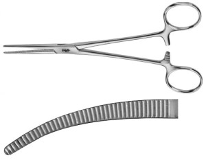 AE-BH167R, CRILE, ARTERY FORCEPS, CURVED, 160 mm, 6 1/4"